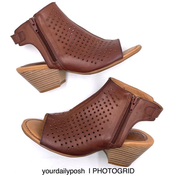 born peep toe sandals